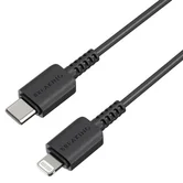 Кабель Breaking Classic, USB-C - Lightning, 27W, 3.0A, 1м, черный, 20151