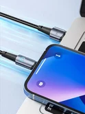 Кабель Deppa Moon Lightning - USB-A, серый, 2.4A, 1.2м, 72523