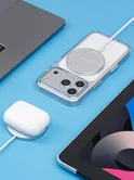 Беспроводное ЗУ Deppa, MagSafe, Qi2 25W, серебро, 23172