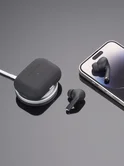 Беспроводные наушники Deppa Air Pro 2, зарядный футляр 300mAh, черные, 44170