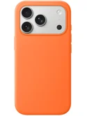 Чехол iPhone 17 Pro Max Silicone Case без лого (оранжевый)