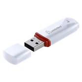 USB 2.0 накопитель SmartBuy 4GB CROWN, белый (SB4GBCRW-W)