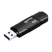 USB 2.0 накопитель SmartBuy 8GB CLUE, чёрный (SB8GBCLU-K)