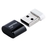 USB 2.0 накопитель SmartBuy 8GB LARA, чёрный (SB8GBLARA-K)