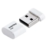 USB 2.0 накопитель SmartBuy 8GB LARA, белый (SB8GBLARA-W)