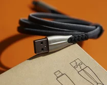 Кабель Kstati KS-002 Lightning - USB-A черный, 1м