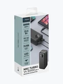 Внешний АКБ 30000 mAh Deppa NRG Turbo V4, дисплей, черный