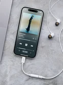 Адаптер Deppa, USB-C -  AUX 3.5мм белый