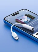 Адаптер Deppa, USB-C -  AUX 3.5мм белый