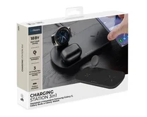 Зарядная станция Deppa Qi, Galaxy Watch, Galaxy Buds, 17,5 Вт, черная