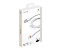Кабель Deppa Ceramic Lightning - USB-A белый, 1м