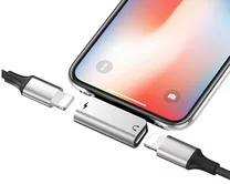 Адаптер Hoco LS24 Lightning - Dual Lightning серебро