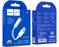Адаптер Hoco LS30 USB-C - 3.5 jack Audio белый