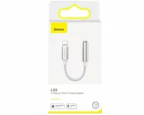 Адаптер Baseus Lightning - 3.5 jack белый