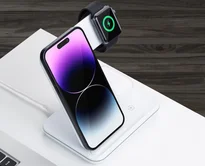 Зарядная станция Deppa Stand Neo для iPhone, Watch series, Airpods, 20W белая