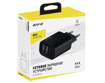 СЗУ 2USB-A  Axxa 2.4A, черный
