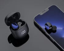 Беспроводные наушники Deppa Air Buds Pro, TWS, BT5.3, LED, 300mAh, черная