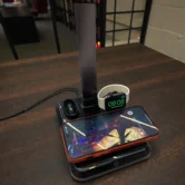 Зарядная станция + настольная лампа X-1 черная