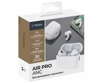 Беспроводные наушники Deppa AirPro 2 ANC, BT5.3, зарядный футляр 300mAh, белые