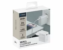 СЗУ 1USB-C Deppa, PD, 20W, белый, 11424
