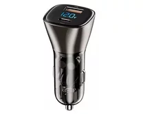 АЗУ 1USB-A + 1USB-C Wiwu PC500, 72W, дисплей, черный