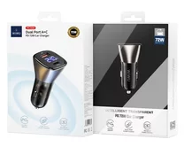 АЗУ 1USB-A + 1USB-C Wiwu PC500, 72W, дисплей, черный