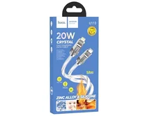 Кабель Hoco U113 USB-C - Lightning PD серебро, 1м