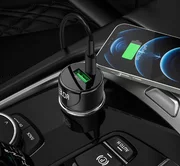 АЗУ 1USB-A + 1USB-C Hoco Z42 PD20W+QC3.0 дисплей, черный