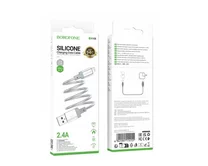Кабель Borofone BX108 Lightning - USB-A серый, 1м