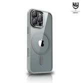 Чехол iPhone 15 Pro Njoyny Matte MagSafe (серый)