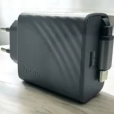 СЗУ 1USB-C Hoco N57, PD 20W + выдвижной кабель USB-C, черный