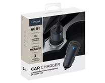 АЗУ 2USB-C Deppa PD, 60W, металл, серый