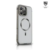 Чехол iPhone 16 Pro Max Njoyny Metal MagSafe (серый)