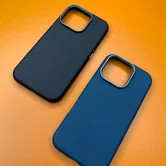 Чехол iPhone 15 Pro Max Njoyny NY-39 Leather (черный)