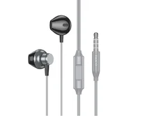 Наушники Hoco M125 с микрофоном серые