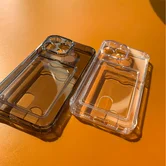 Чехол Realme Note 60/60X TPU CardHolder (прозрачный черный)