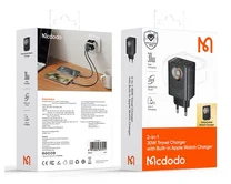 СЗУ 1USB-A +1USB-C+Apple Watch McDodo CH-3700, 30W, черный