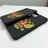 Чехол iPhone 15 Pro Max FreeAir MagSafe Герб матовый