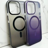 Чехол iPhone 15 Njoyny NY-09 MagSafe (фиолетовый)