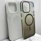 Чехол iPhone 16 Pro Njoyny NY-09 MagSafe (белый)