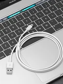 Кабель Deppa Classic, Lightning - USB-A, белый, 2A, 2м, 72223