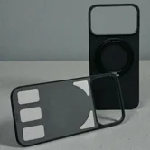 Чехол-Накладка iPhone 17 Njoyny Met-44 Leather (черный)